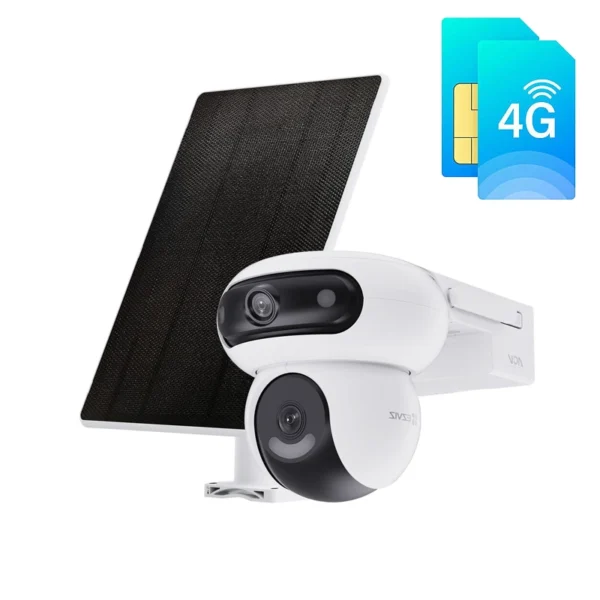 EZVIZ HB90X Cámara de Seguridad WiFi 4G PT Dual 2K+ 4+4MP - Panel