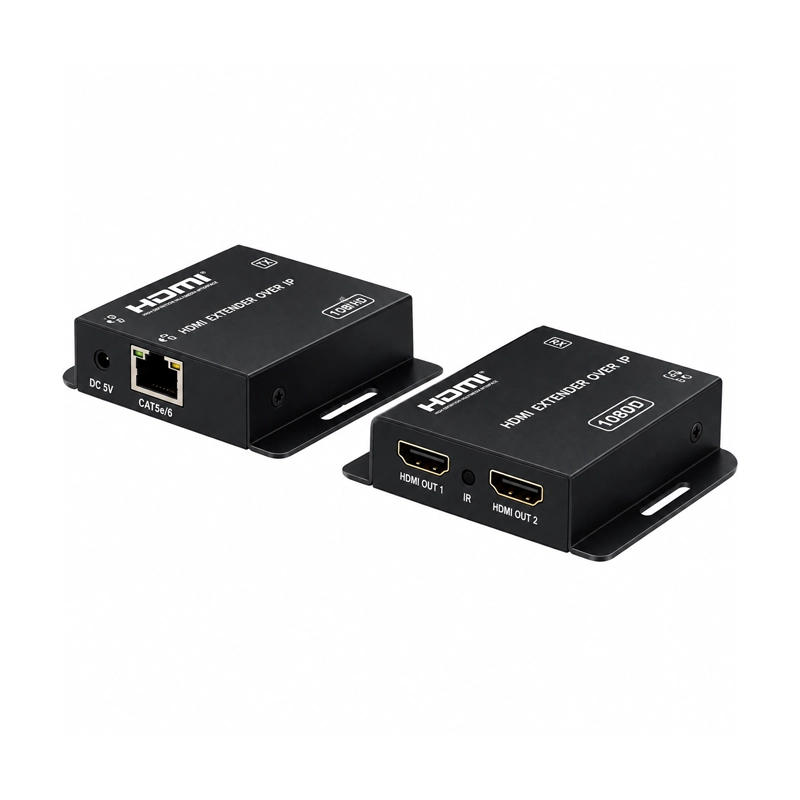 Extensor Hdmi 4k Por Cat6, Tx/Rx, Hasta 50 M En 1080p / 40 M En 4k, Ir, Poc