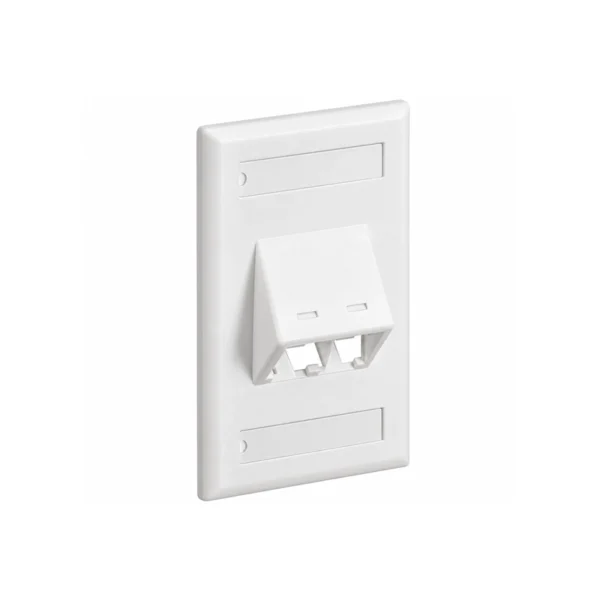 Faceplate 2 puertos Panduit Pannet Inclinada Blanco Hueso - CFPSL2IWY