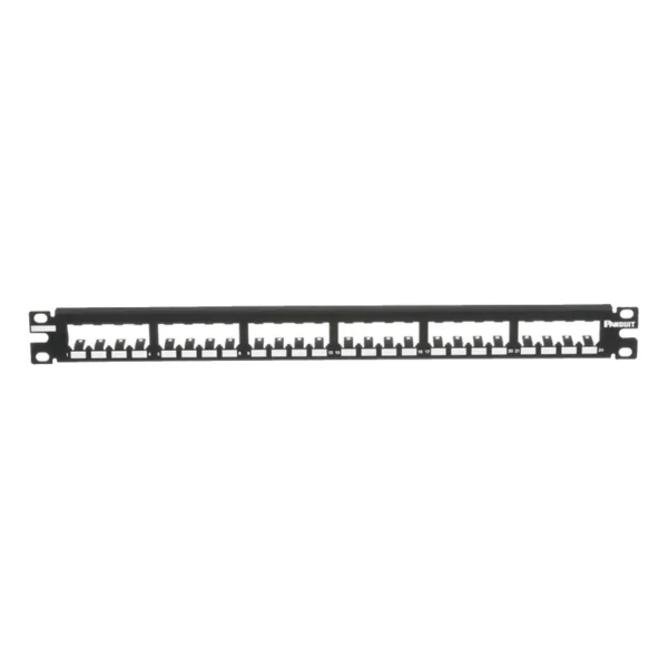 Patch Panel Panduit Mini-Com vacio con Etiqueta de 24 puertos CPPL24WBLY